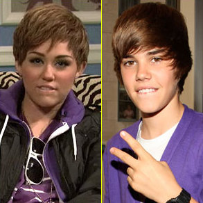 Justin Bieber Miley Cyrus on Quand Miley Cyrus Imite Justin Bieber