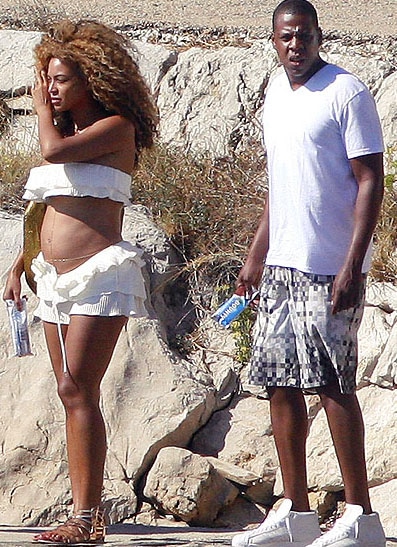 Beyonce enceinte bikini