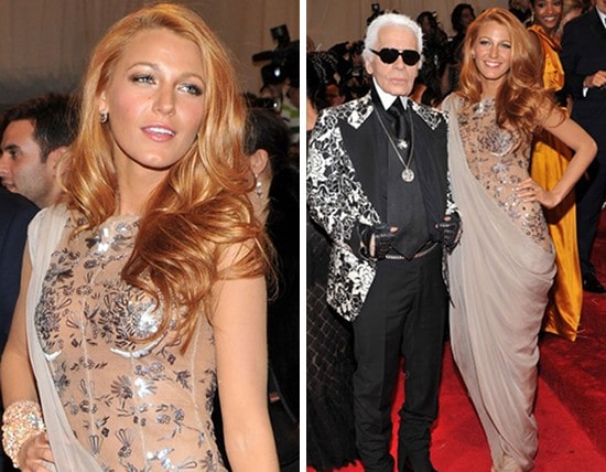 Blake Lively Karl Lagerfeld