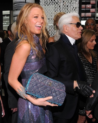 Blake Lively et Karl Lagerfeld