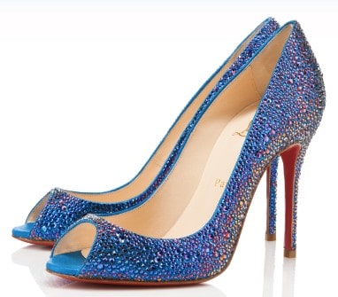 Chaussures Sexy bleues Louboutin