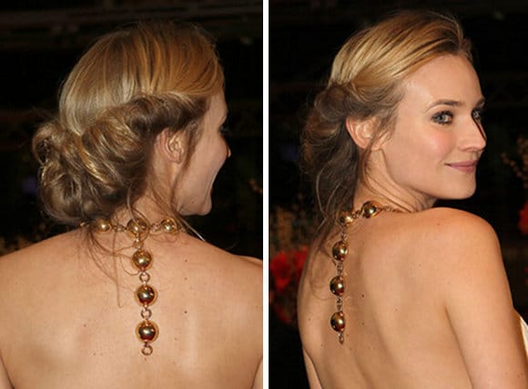 Diane Kruger chignon