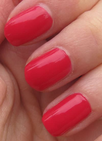 Dior vernis rose flamboyant 677 swatch