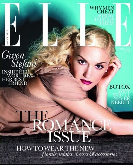 Gwen Stefani Elle UK avril 2011 couverture