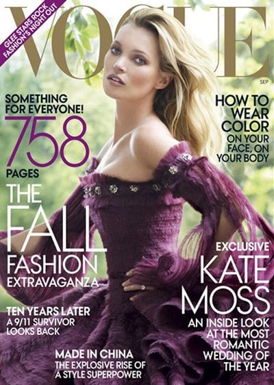 Kate Moss Vogue septembre 2011