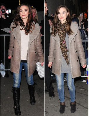 Keira Knightley manteau Burberry