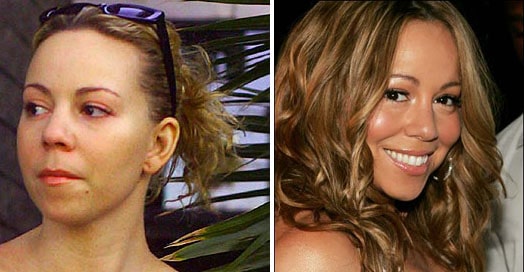 Mariah Carey sans maquillage 