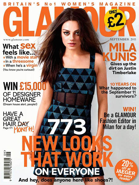 Mila Kunis Glamour UK septembre 2011