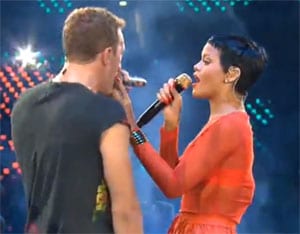 Rihanna et Chris Martin