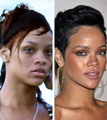 Rihanna sans maquillage