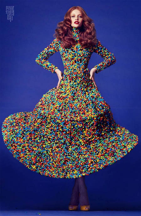 Robe en M&M's