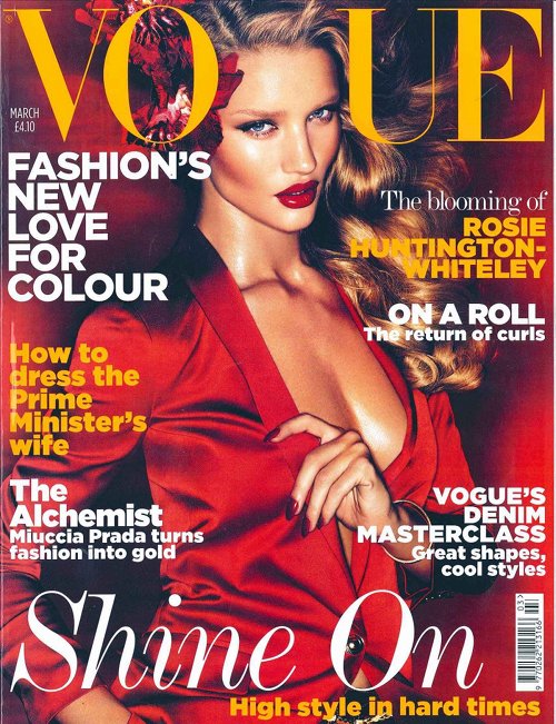 Rosie Huntington-Whiteley Vogue UK Mars 2011