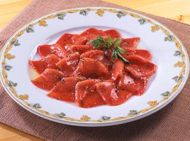 carpaccio de boeuf